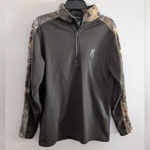Browning Camo Quarter-Zip Pullover
